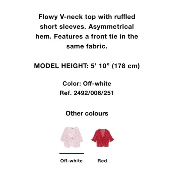 Zara Women's Blouse with Red Heart Pattern - Picture 4 of 7